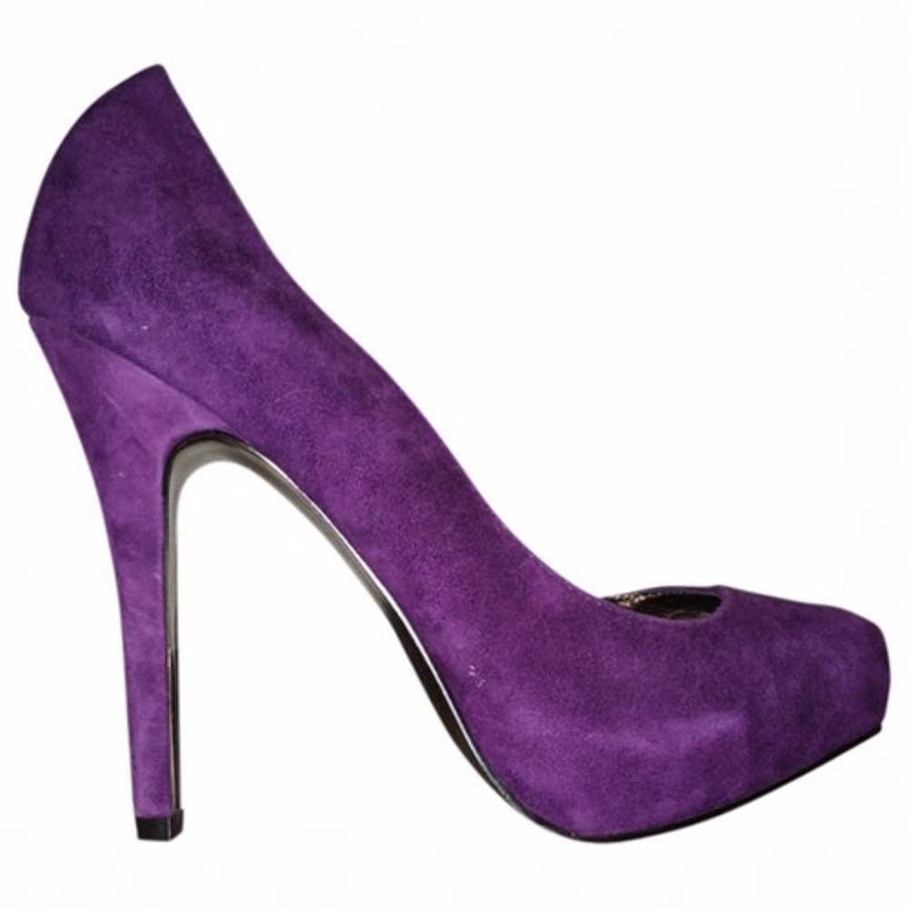 Steve Madden Purple Suede Heels